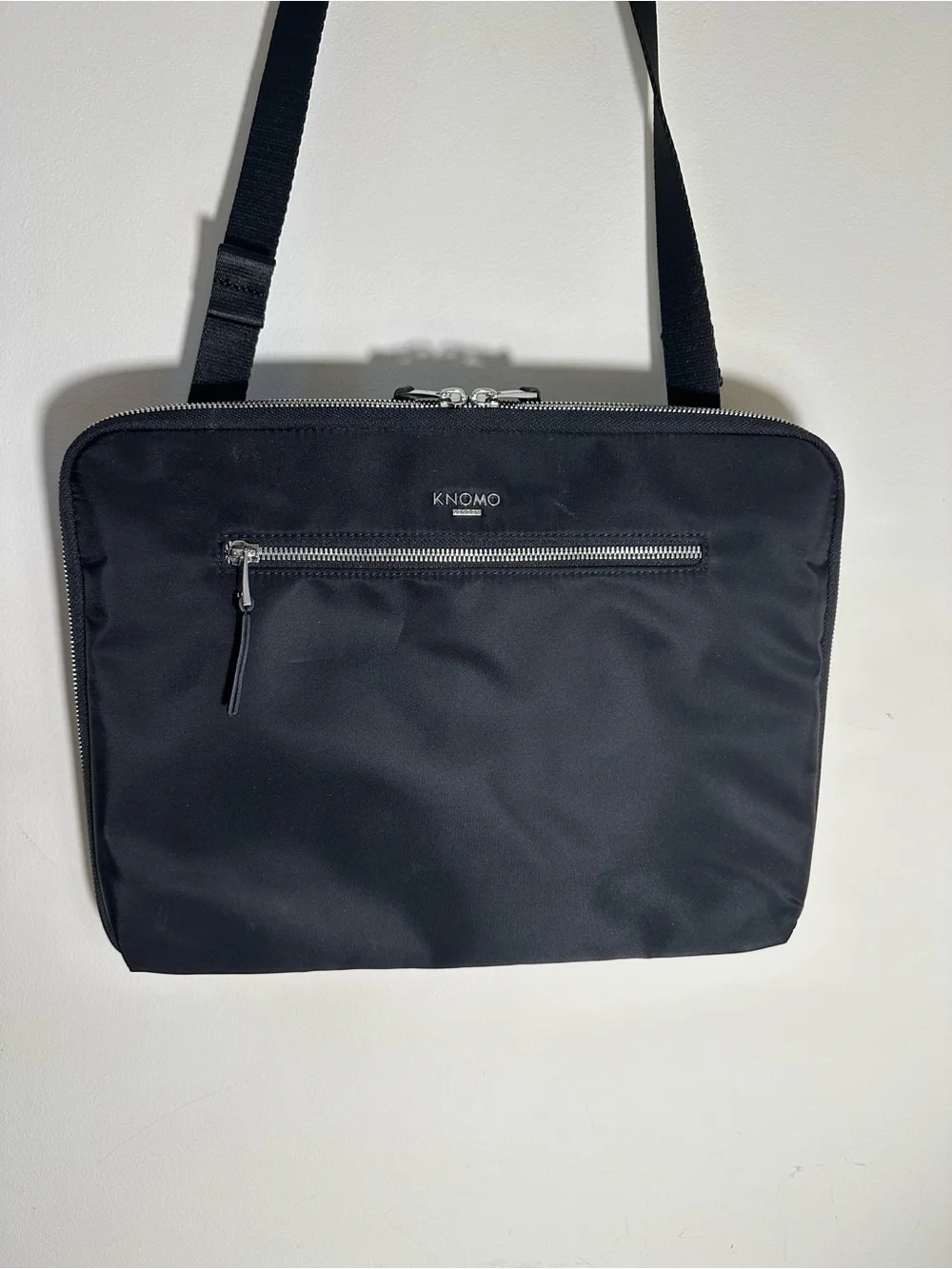 Knomo Slim Black Laptop and Document Bag